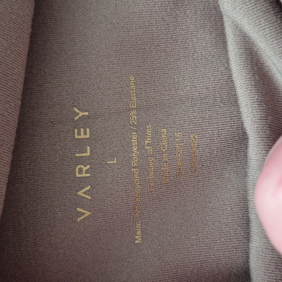 Varley Free Soft 25" High Rise Leggings Cropped Green/Taupe 4 Way Stretch - Picture 4 of 5